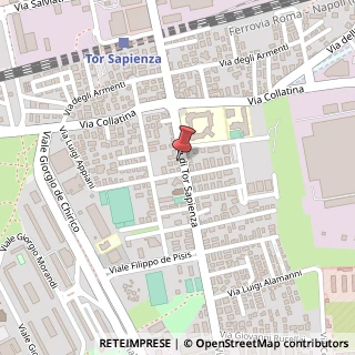 Mappa Via di Tor Sapienza, 44, 00155 Roma, Roma (Lazio)