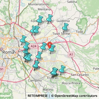 Mappa Roma, 00132 Roma RM, Italia (8.6765)