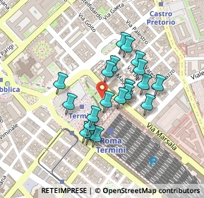 Mappa Galleria Termini, 00185 Roma RM, Italia (0.184)