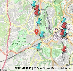 Mappa Via Gregorio XI, 00168 Roma RM, Italia (2.42923)