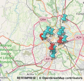Mappa Via Gregorio XI, 00168 Roma RM, Italia (6.06182)