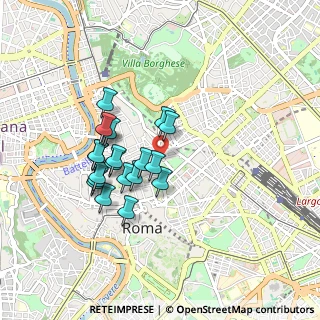 Mappa Via in Arcione, 00187 Roma RM, Italia (0.785)
