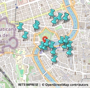 Mappa Ponte Sant'Angelo, 00186 Roma RM, Italia (0.4355)