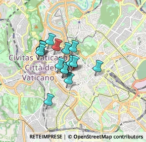 Mappa Vicolo Rosini, 00186 Roma RM, Italia (1.21556)