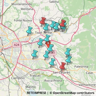 Mappa Via Ripatransone, 00132 Corcolle RM, Italia (6.83944)