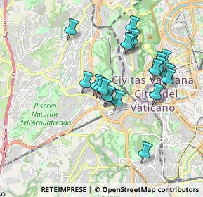 Mappa Via dei Monti di Creta, 00165 Roma RM, Italia (1.7185)