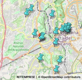 Mappa Via dei Monti di Creta, 00165 Roma RM, Italia (2.07)