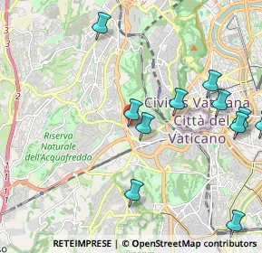 Mappa Via dei Monti di Creta, 00165 Roma RM, Italia (2.55545)