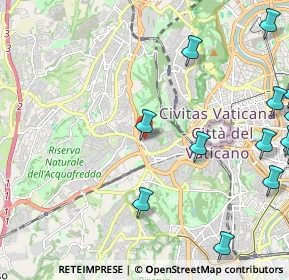 Mappa Via dei Monti di Creta, 00165 Roma RM, Italia (3.32929)