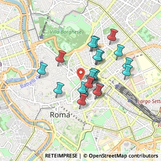 Mappa Via dei Giardini, 00187 Roma RM, Italia (0.7575)