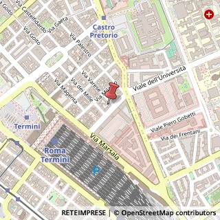 Mappa Via del Castro Pretorio, 30, 00185 Roma, Roma (Lazio)
