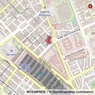 Mappa Via del Castro Pretorio, 30, 00185 Roma, Roma (Lazio)