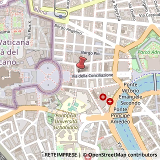 Mappa Via della Conciliazione,  44, 00193 Roma, Roma (Lazio)
