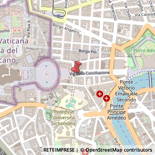 Mappa Via della Conciliazione, 57/ 59, 00193 Roma, Roma (Lazio)