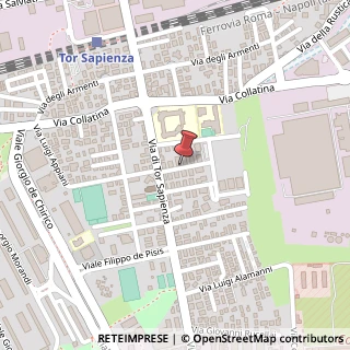 Mappa Via Adriano Cecioni, 25, 00155 Roma, Roma (Lazio)