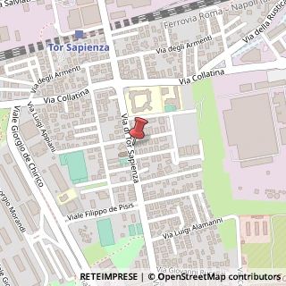 Mappa Via di Tor Sapienza, 23B, 00155 Roma, Roma (Lazio)