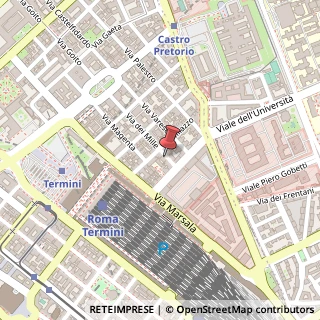 Mappa Via dei Mille, 37, 00185 Roma, Roma (Lazio)