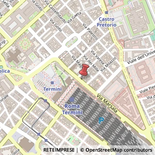 Mappa Via Marsala, 60, 00185 Roma, Roma (Lazio)