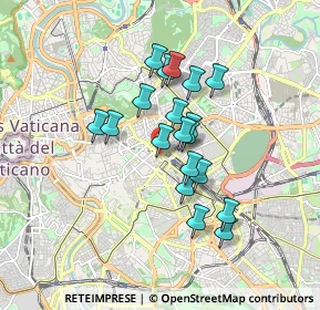Mappa Largo Villa Peretti, 00185 Roma RM, Italia (1.43105)