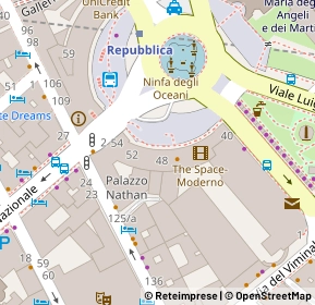 Mappa Piazza della Repubblica, 00184 Roma RM, Italia (0.08636)