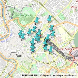 Mappa Piazza Esedra, 00185 Roma RM, Italia (0.6805)