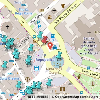 Mappa Piazza della Repubblica, 00185 Roma RM, Italia (0.08571)