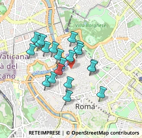 Mappa Via in Lucina, 00186 Roma RM, Italia (0.7515)