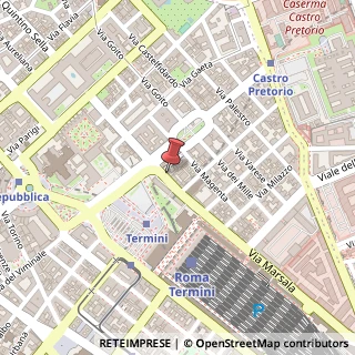 Mappa Via Marsala, 22, 00185 Roma, Roma (Lazio)