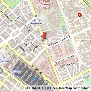 Mappa Viale Castro Pretorio, 58, 00137 Roma, Roma (Lazio)
