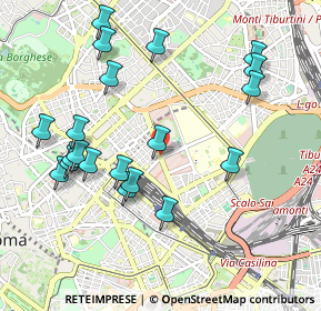 Mappa Viale Castro Pretorio, 00137 Roma RM, Italia (1.133)