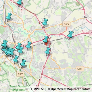 Mappa Via Pio Semeghini, 00155 Roma RM, Italia (6.43684)