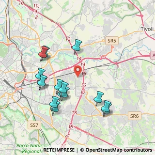 Mappa Via Pio Semeghini, 00155 Roma RM, Italia (4.30733)