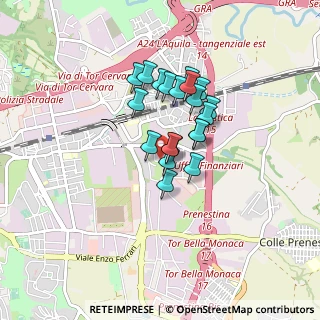Mappa Via Pio Semeghini, 00155 Roma RM, Italia (0.6405)