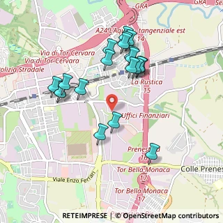 Mappa Via Pio Semeghini, 00155 Roma RM, Italia (0.9865)