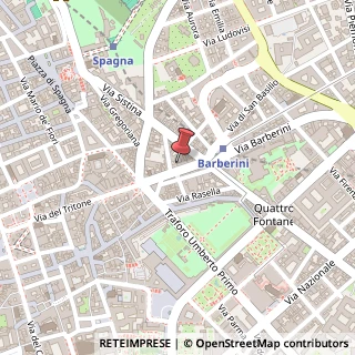 Mappa Via del Tritone, 102, 00187 Roma, Roma (Lazio)