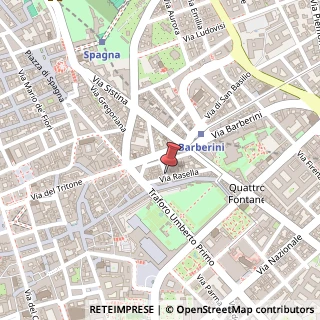Mappa Via del Boccaccio,  22, 00187 Roma, Roma (Lazio)