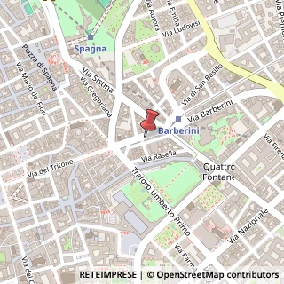 Mappa Via degli Avignonesi, 9, 00187 Roma, Roma (Lazio)