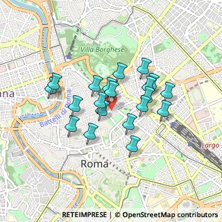Mappa Via del Boccaccio, 00187 Roma RM, Italia (0.741)