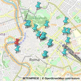 Mappa Via del Boccaccio, 00187 Roma RM, Italia (0.965)