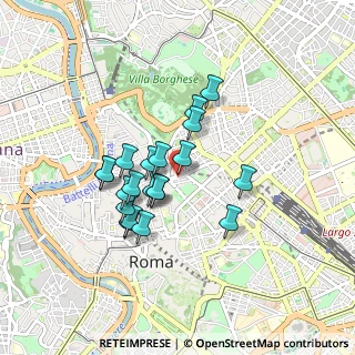 Mappa Via del Boccaccio, 00187 Roma RM, Italia (0.73)