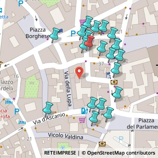 Mappa Vicolo della Torretta, 00186 Roma RM, Italia (0.073)