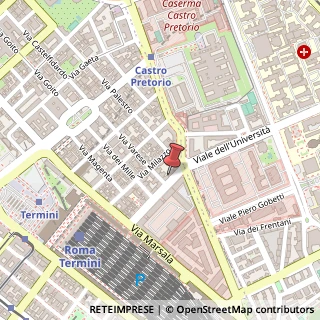 Mappa Via del Castro Pretorio, 48, 00185 Roma, Roma (Lazio)