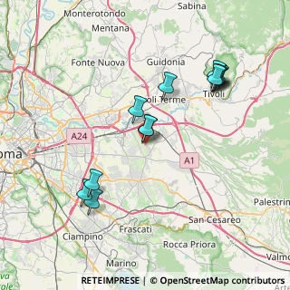 Mappa Via Sante Marie, 00132 Roma RM, Italia (8.21154)