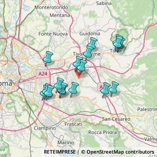 Mappa Via Sante Marie, 00132 Roma RM, Italia (7.11941)