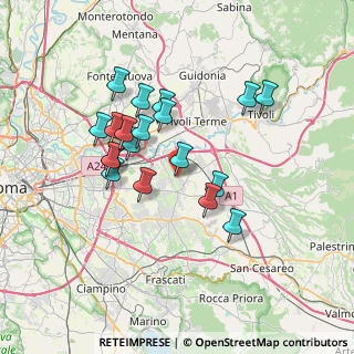 Mappa Via Sante Marie, 00132 Roma RM, Italia (6.63684)