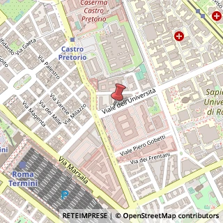 Mappa Viale Dell' Universita', 11, 00185 Roma, Roma (Lazio)