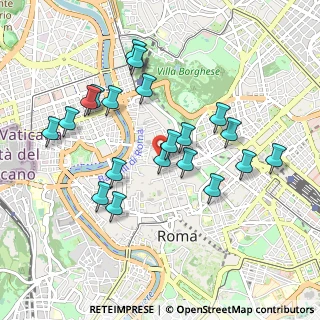 Mappa Via delle Convertite, 00187 Roma RM, Italia (0.9705)