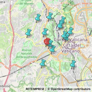 Mappa Via di Boccea, 00100 Roma RM, Italia (1.83667)