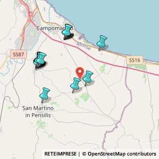Mappa Unnamed Road, 86042 Campomarino CB, Italia (4.581)