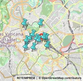 Mappa Via Orlando Vittorio Emanuele, 00185 Roma RM, Italia (1.1375)